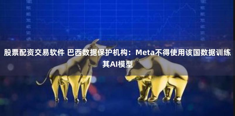 股票配资交易软件 巴西数据保护机构：Meta不得使用该国数据训练其AI模型