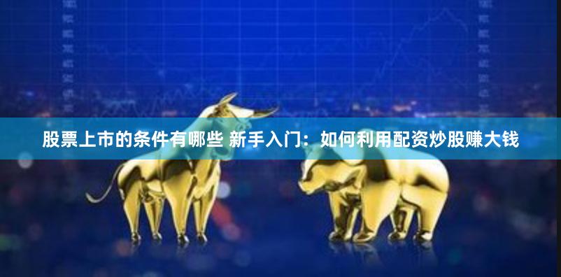 股票上市的条件有哪些 新手入门：如何利用配资炒股赚大钱